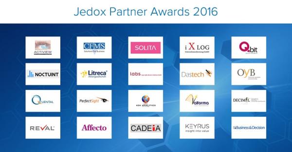 Jedox Partner Awards 2016: Jedox zeichnet Spitzenleistungen seiner internationalen Partner aus