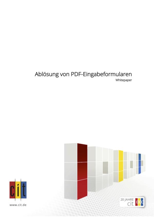 Das Ende von PDF-Eingabeformularen erfordert neue Wege in Kommunen