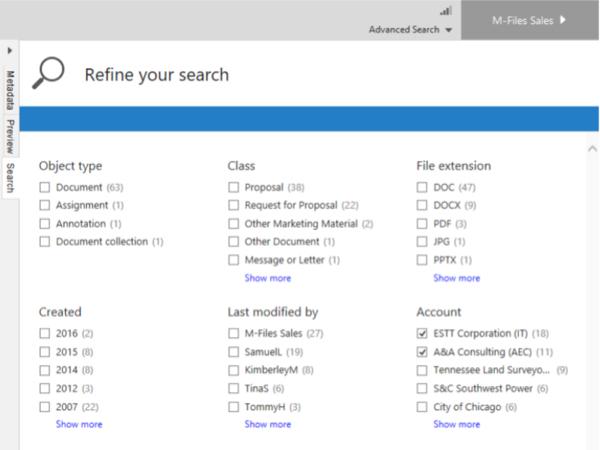 Neues Release von M-Files verbessert Suche, Usability und Performance