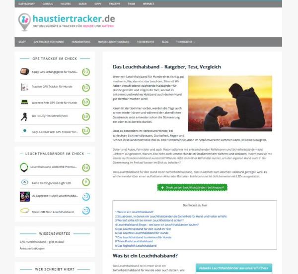 Das Leuchthalsband für Hunde - Sicherheit auf 4 Pfoten