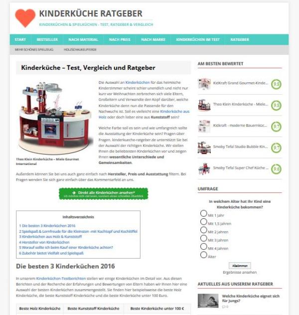 Weihnachtsgeschenkideen für Kinder - die Kinderküche als Idee für Spielspaß mit Lerneffekt