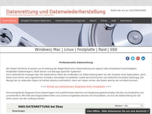 NMS Datenrettung - Die zuverlässige und kostengünstige Festplatte Datenrettung 