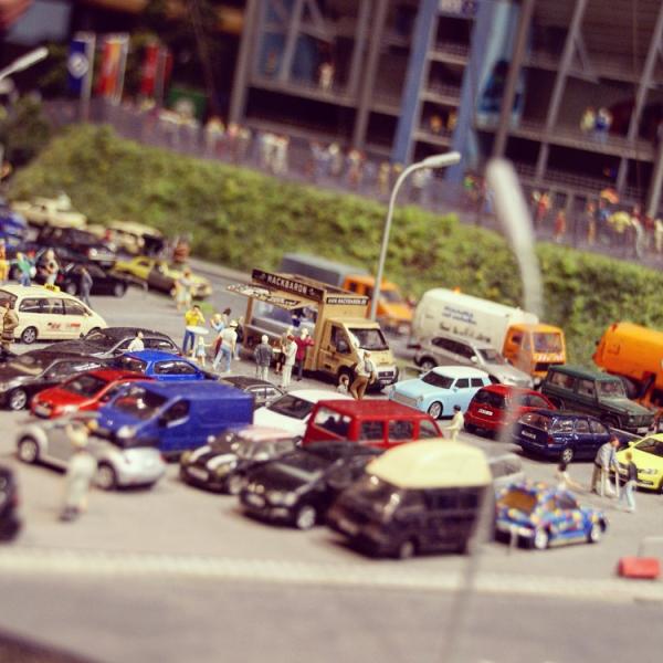 Hackbaron Food Truck steht im Miniatur Wunderland