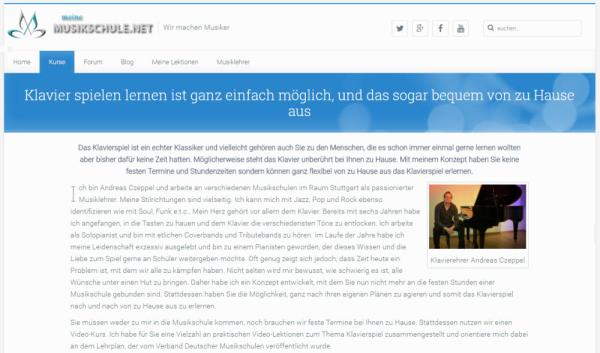 meineMusikschule.net - Das Einführungsangebot für den Klavierkurs läuft aus