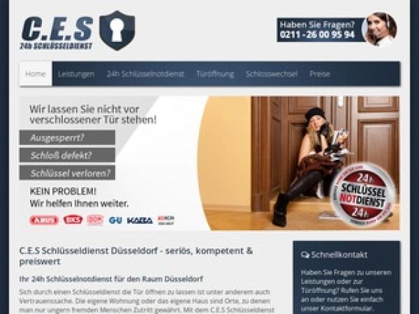  C.E.S. Schlüsseldienst in Düsseldorf - 24 Stunden im Einsatz 