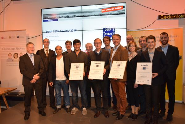 Preisträger des Deep Tech Award 2016 stehen fest