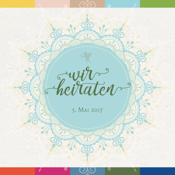 Hochzeitspapeterie 2017 - neue Farbtrends, inspiriert von den Kräften der Natur