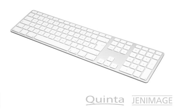 Bis zu 1 Jahr Akkulaufzeit mit dem JENIMAGE Wireless Aluminium Keyboard