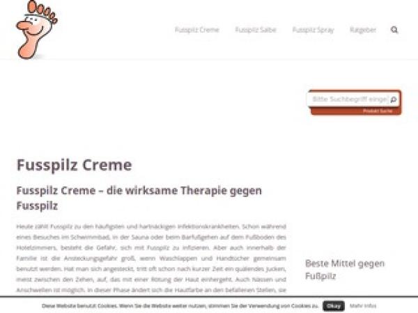 Fusspilz Creme - die wirksame Therapie gegen Fusspilz 