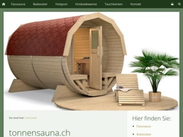 Erstklassige Fasssauna von tonnensauna.ch 