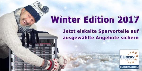 EUserv bietet Server und Online-Speicher als limitierte Winter Edition 2017