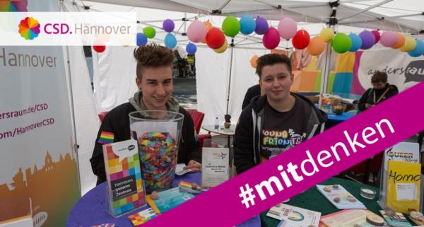 Der CSD Hannover 2017 fördert & fordert #mitdenken für mehr Vielfalt und Toleranz