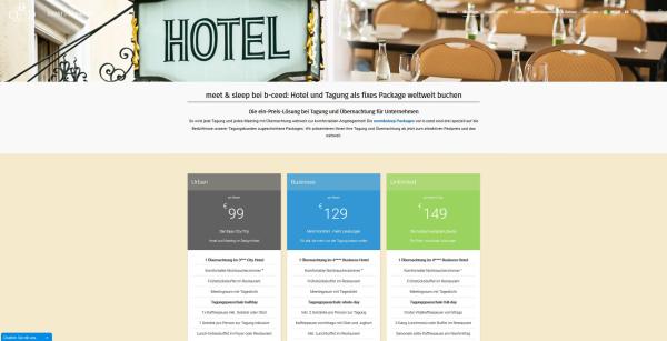 Hotel und Tagung zum Fixpreis buchen - weltweit ohne Einschränkung mit b-ceed: starke Ideen