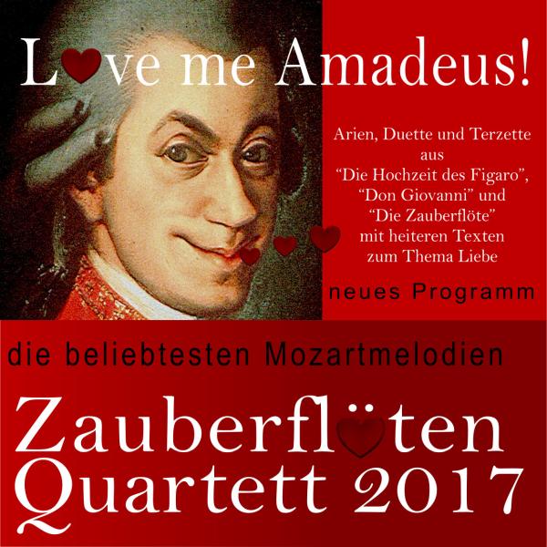 Das Zauberflöten Quartett präsentiert "Love me Amadeus", das neue Opernschnappschuss - Programm 2017