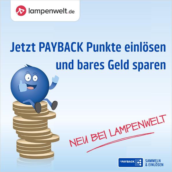 Mit PAYBACK Punkten Beleuchtungsträume erfüllen - Bei Lampenwelt.de ab sofort mit PAYBACK Punkten bezahlen