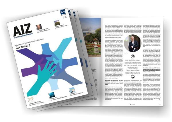 Hakan Citak im Interview mit der AIZ - Das Immobilienmagazin - Immobilienverband Deutschland IVD