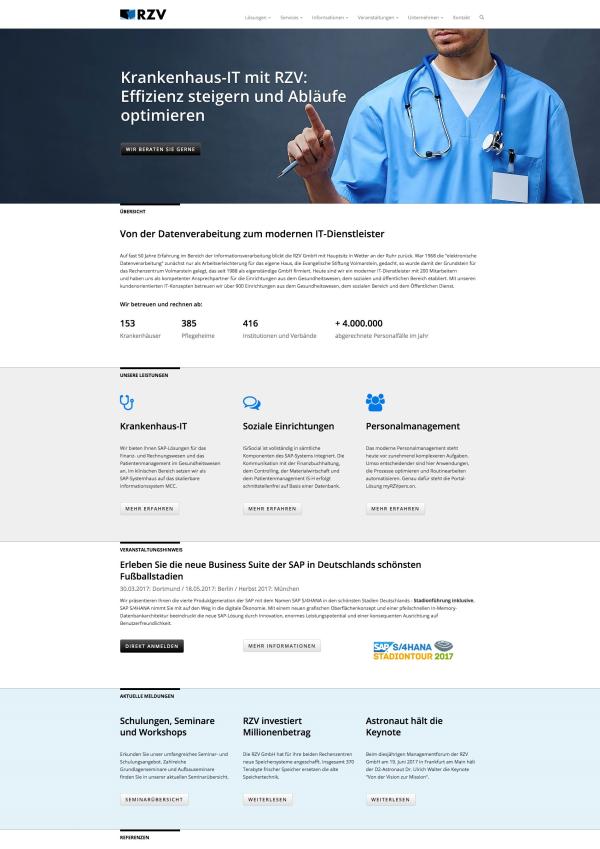 Neuer Internetauftritt der RZV GmbH