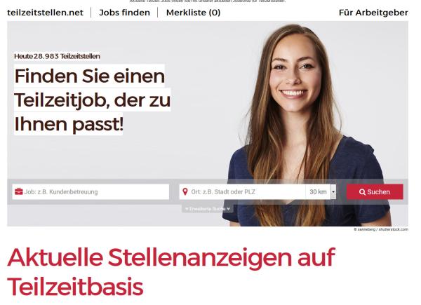 Teilzeitstellen.net - Das Jobportal für flexibles Arbeiten in Teilzeit