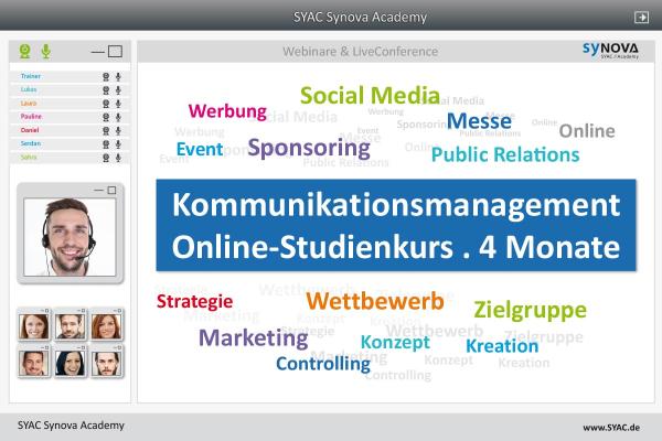 Kommunikationsmanagement als Online-Studienkurs für Praktiker an der SYAC Synova Academy