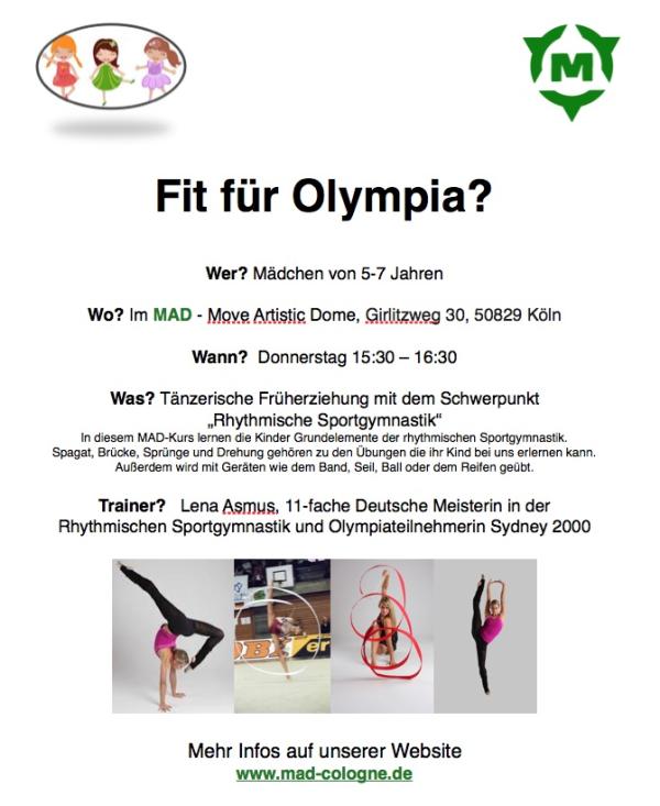 Olympionikin als Traininerin im Move Artistic Dome