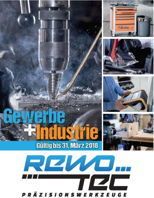  REWOTEC - der neue Industriekatalog 2017 ist ab sofort erhältlich. 