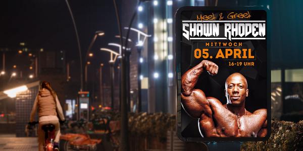 Meet & Greet bei Angelstuff - geballte Body Power. Shawn Rhoden kommt nach Hannover zu Angelstuff