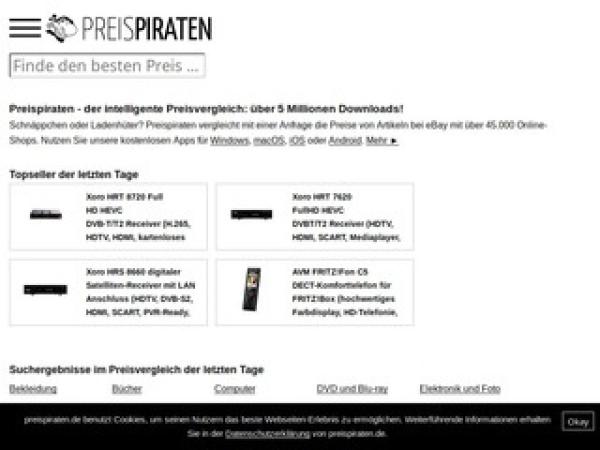 Preispiraten - der intelligente Preisvergleich