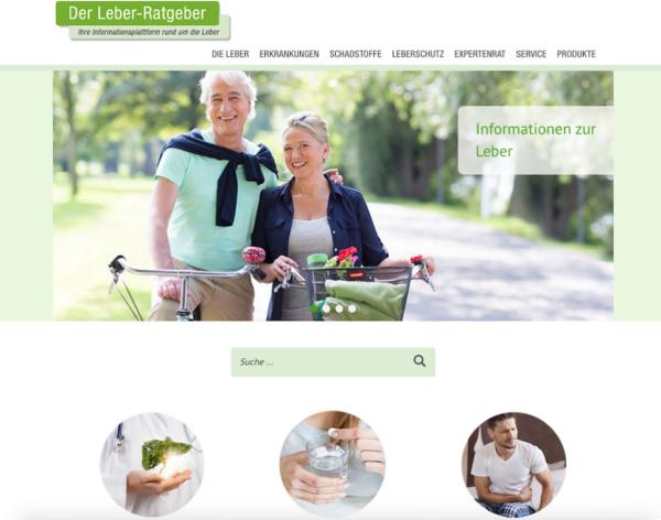 Mit neuen Inhalten am Start: www.leber-ratgeber.de