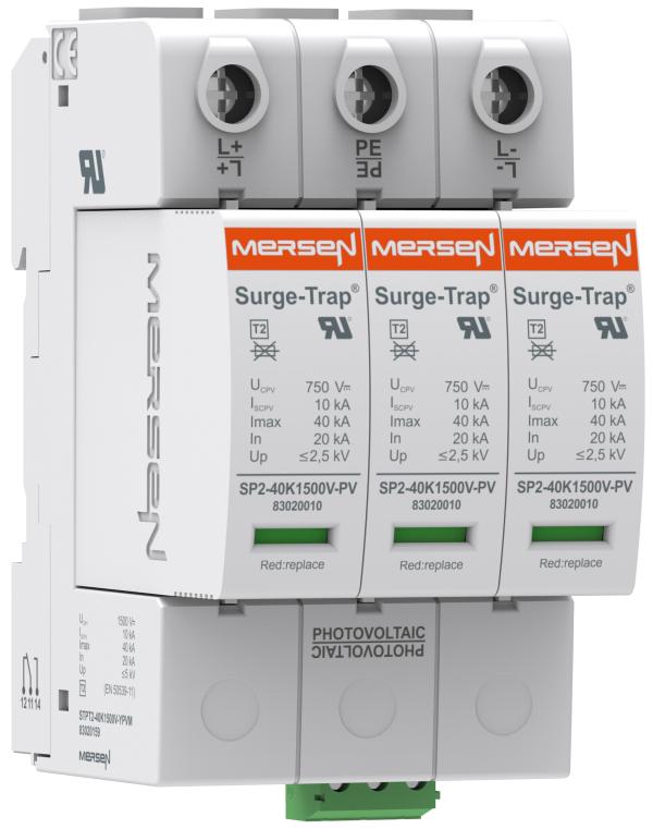 SurgeTrap® PV Überspannungsschutz  mit 1500 VDC Nennspannung