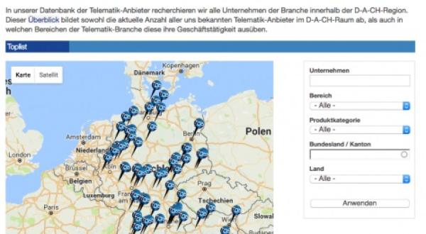 2017 qualifizierten sich zwölf weitere Unternehmen für die "TOPLIST der Telematik"