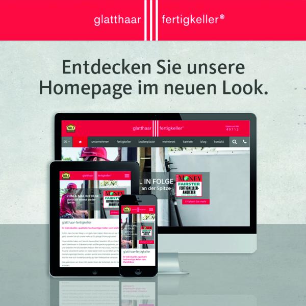 Relaunch: glatthaar-fertigkeller mit frischem neuen Look im Netz