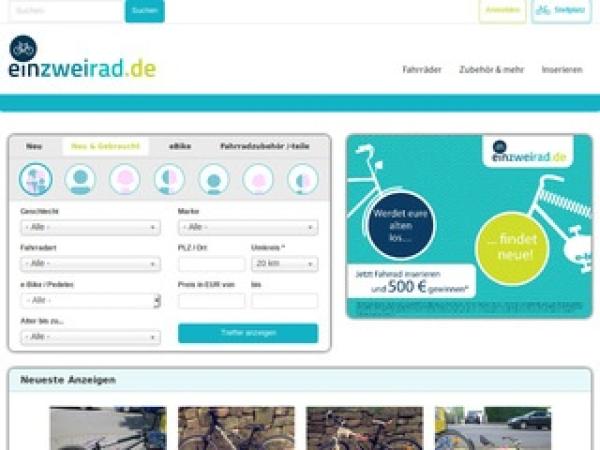 Fahrrad kaufen und verkaufen - bei einzweirad.de sind Sie richtig
