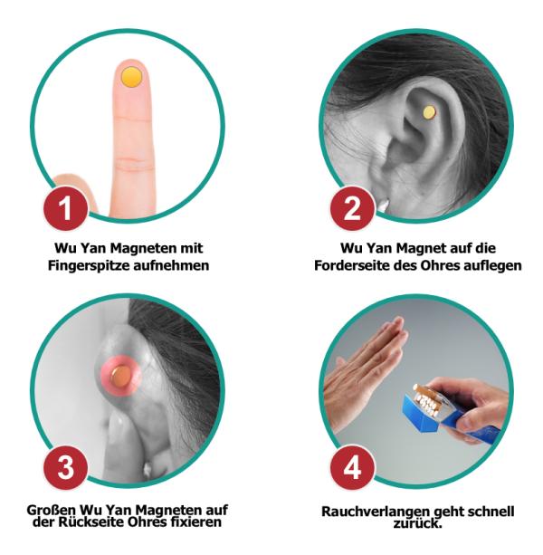 Wu Yan Anti Rauch Magnet - Endlich Nichtraucher durch chinesische Magnetmedizin