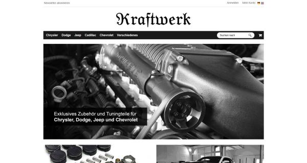 Neues Shop-Design beim Tuner Kraftwerk