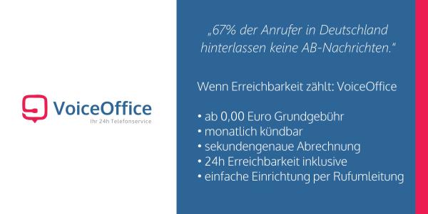 Telefonservice ohne Grundgebühr / VoiceOffice - Der 24h Sekretariatsservice