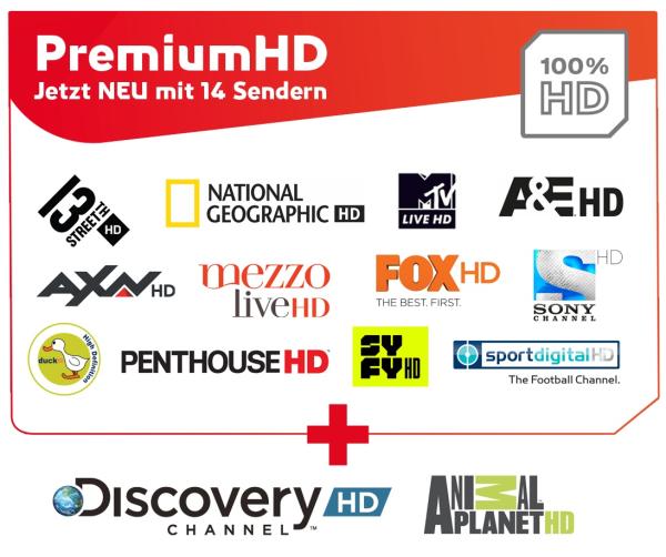 M7 erweitert PremiumHD auf 14 Sender 