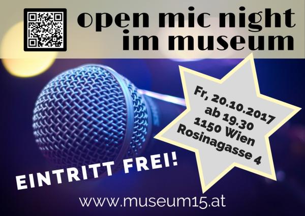 open mic night im museum