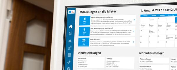 Digitaler Hausaushang - Innovation im Treppenhaus