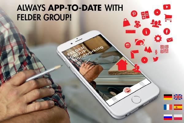 FELDER GROUP Woodworking - Die smarte APP für Holzbearbeiter  ist da!