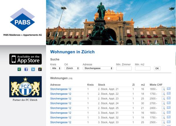 Kostengünstig zur komfortablen, möblierten Wohnung in Zürich für Relocation und Aufenthalte ab 14 Tagen