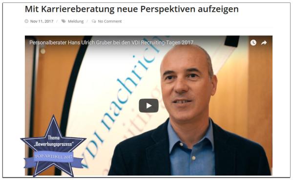Blog des Kulmbacher Personalberaters Hans Ulrich Gruber erhält Auszeichnung