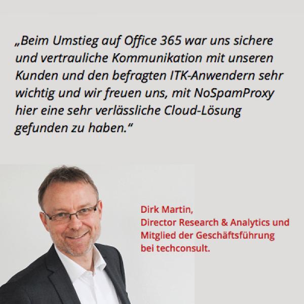 Research-Unternehmen techconsult erhöht E-Mail-Sicherheit und Effizienz mit NoSpamProxy, Azure und Office 365