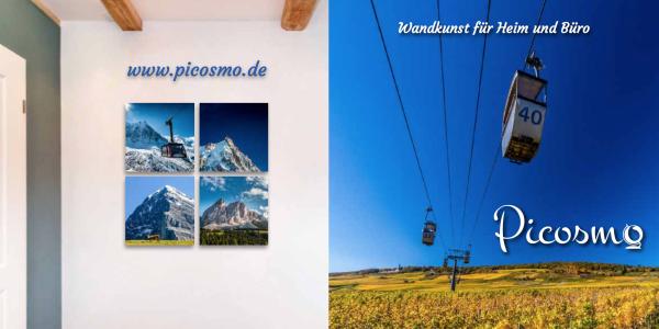 Eyecatcher Wein: Vielfalt der Weinwelt als Wandbild von Picosmo im neuen Onlineshop