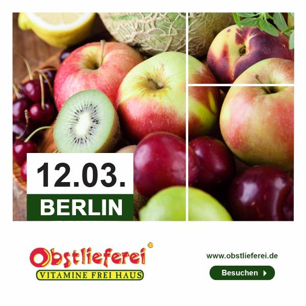 Obstlieferung in Berlin ab dem 12.03.2018