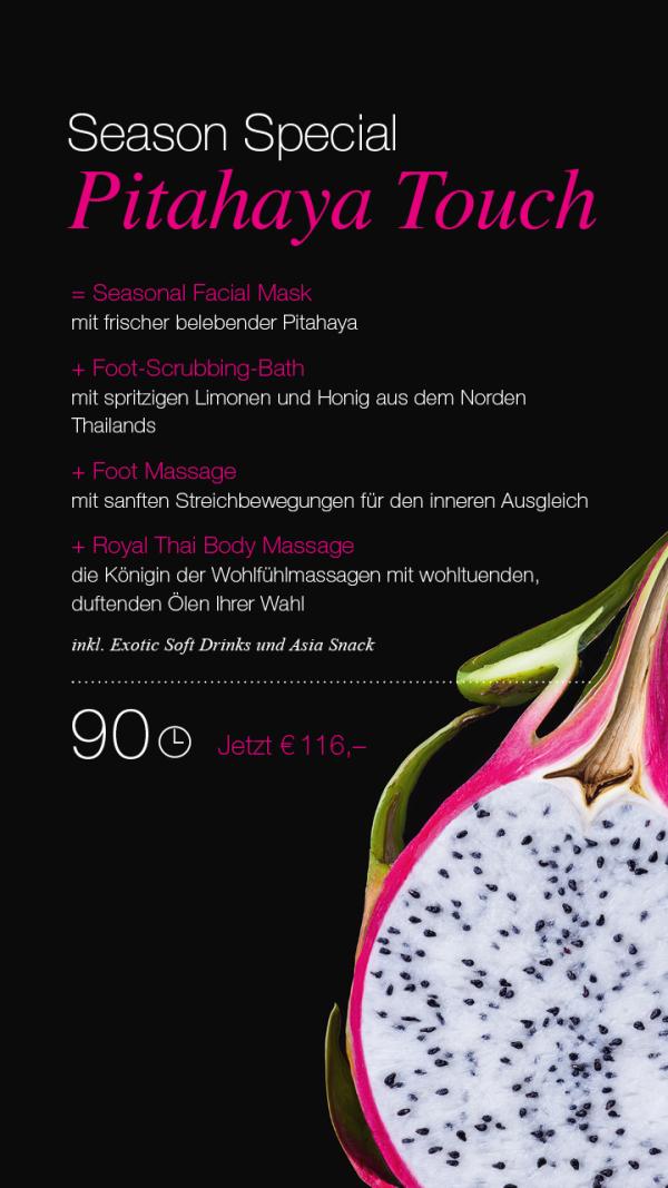 Fruchtige Gesichtspflege aus frischer Drachenfrucht und wohltuende asiatische Massagetraditionen