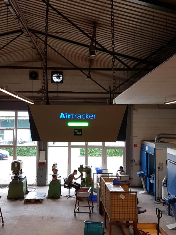 Arbeitsschutz 4.0: Ampel-Sensor von TEKA überwacht und reguliert Raumluft in Caritas-Werkstatt