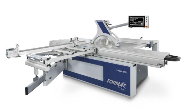 FORMAT-4 kappa 590 e-motion - Die geniale Formatkreissäge mit Doppelschwenkung