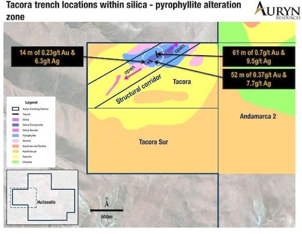 Auryn Resources trifft auf Oxidmineralisierung mit hohen Gehalten über lange Strecken