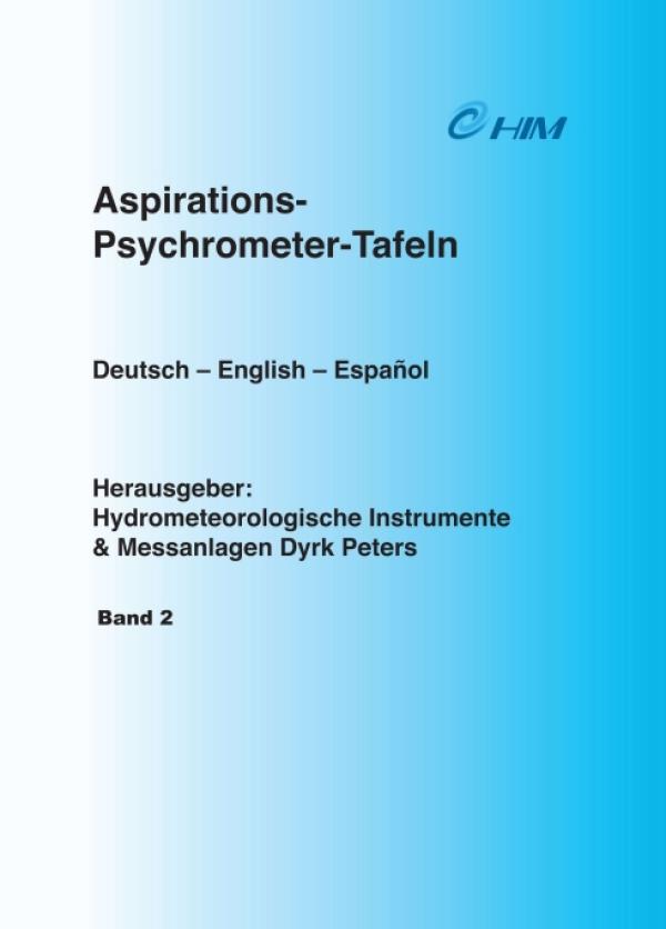 Tafeln zum Sättigungsdampfdruck über Eis und Wasser -2. Band des Fachbuchs rund um Hydrometeorologie