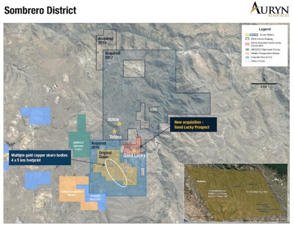 Auryn erwirbt und entdeckt neue Prospektionsgebiete auf Sombrero